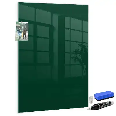 Magnetisch glazen wandbord flesgroen
