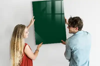 Magnetisch glazen wandbord flesgroen