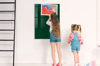 Magnetisch glazen wandbord flesgroen