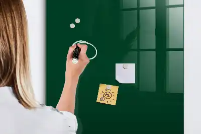 Magnetisch glazen wandbord flesgroen