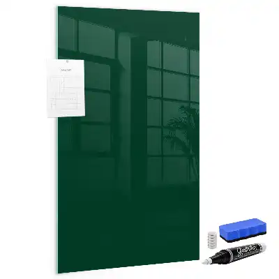Magnetisch glazen wandbord flesgroen