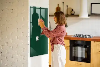 Magnetisch glazen wandbord flesgroen