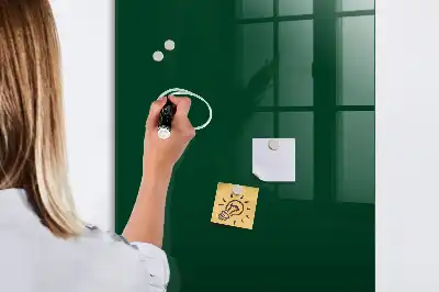 Magnetisch glazen wandbord flesgroen