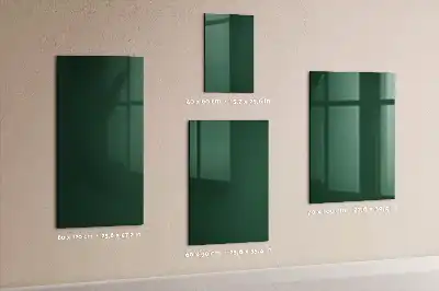 Magnetisch glazen wandbord flesgroen