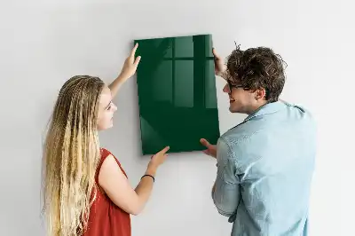 Magnetisch glazen wandbord flesgroen
