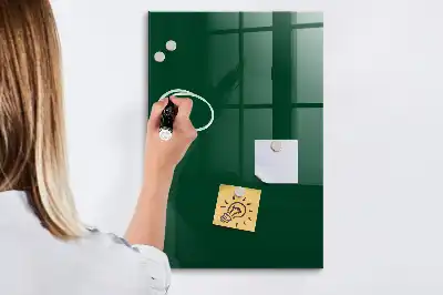 Magnetisch glazen wandbord flesgroen