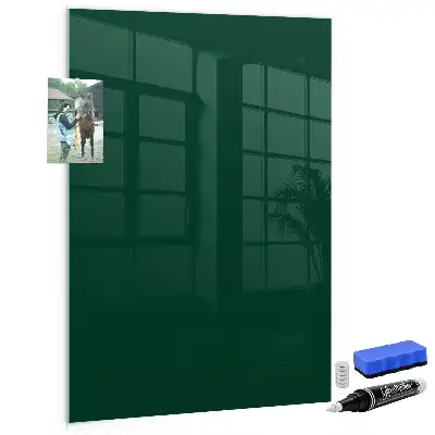 Magnetisch glazen wandbord flesgroen