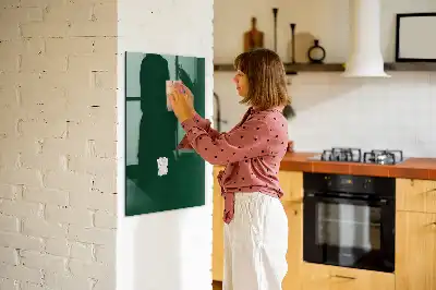 Magnetisch glazen wandbord flesgroen