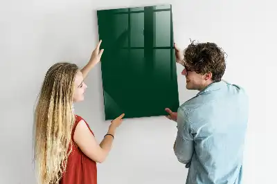Magnetisch glazen wandbord flesgroen