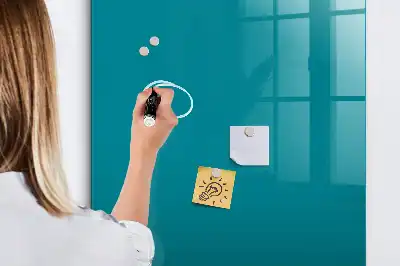 Magnetisch en uitwisbaar glazen wandbord marineblauw