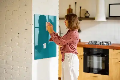Magnetisch en uitwisbaar glazen wandbord marineblauw