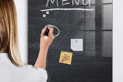 Magnetisch en uitwisbaar glazen menubord wandbord van glas