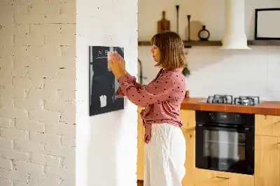 Magnetisch en uitwisbaar glazen menubord wandbord van glas