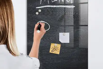 Magnetisch en uitwisbaar glazen menubord wandbord van glas