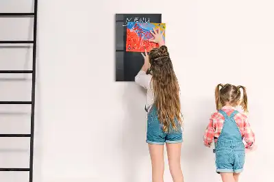 Magnetisch en uitwisbaar glazen menubord wandbord van glas