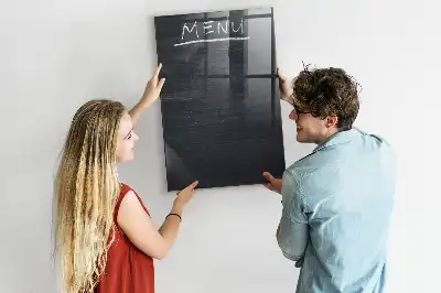 Magnetisch en uitwisbaar glazen menubord wandbord van glas