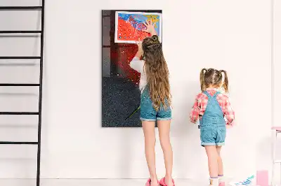 Gemalen paprikapoeder decoratief glazen wandbord dat beschrijfbaar en magnetisch is