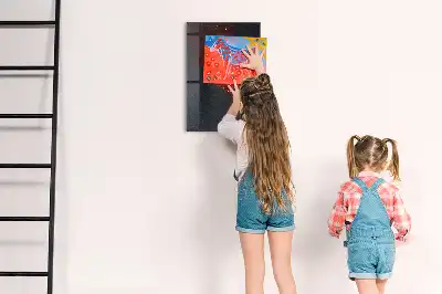 Gemalen paprikapoeder decoratief glazen wandbord dat beschrijfbaar en magnetisch is
