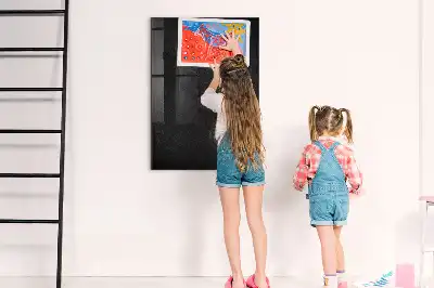 Magnetisch en uitwisbaar glazen wandbord donkere rots