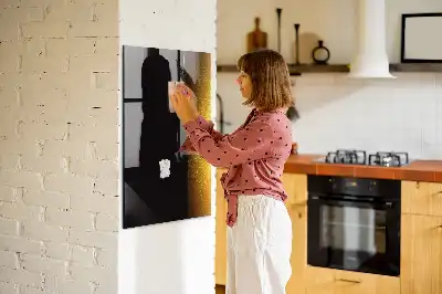 Magnetisch glazen memobord donker bier design