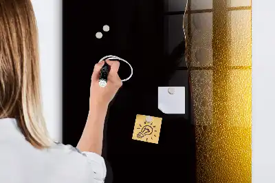 Magnetisch glazen memobord donker bier design