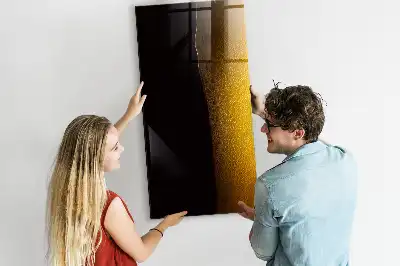 Magnetisch glazen memobord donker bier design