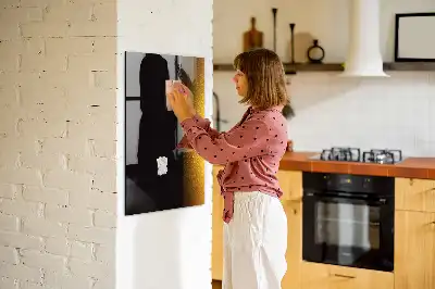 Magnetisch glazen memobord donker bier design