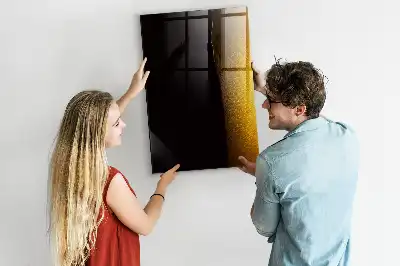Magnetisch glazen memobord donker bier design