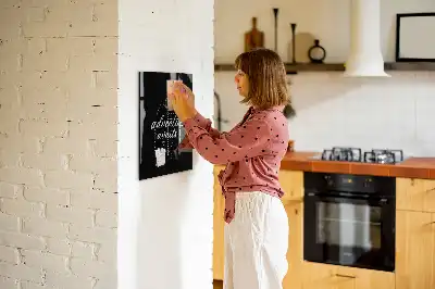 Decoratief glazen wandbord beschrijfbaar en magnetisch ontwerp Avontuur