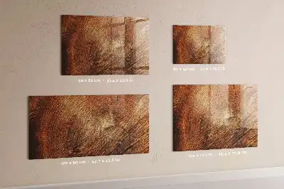 Magnetisch glazen planbord met print van een oude boomstam