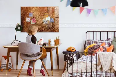 Magnetisch glazen planbord met print van een oude boomstam