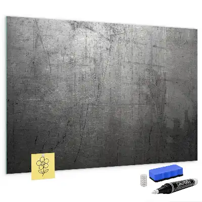 Glazen memobord met print inclusief neodymium magneten
