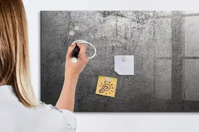 Glazen memobord met print inclusief neodymium magneten
