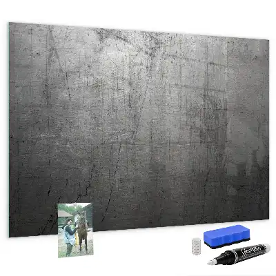 Glazen memobord met print inclusief neodymium magneten