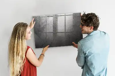 Glazen memobord met print inclusief neodymium magneten