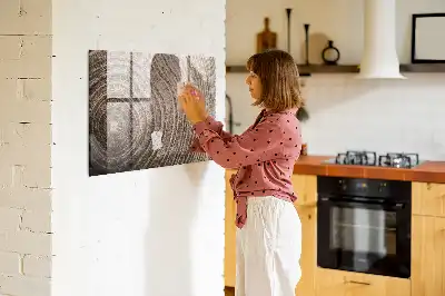 Magnetisch planbord voor de muur van bedrukt glas uitvoering boomstam