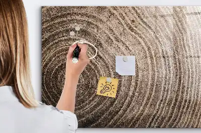 Magnetisch planbord voor de muur van bedrukt glas uitvoering boomstam