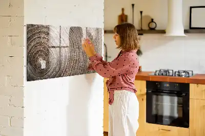 Magnetisch planbord voor de muur van bedrukt glas uitvoering boomstam