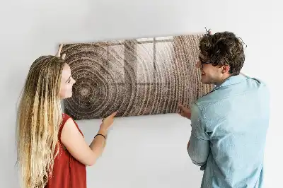 Magnetisch planbord voor de muur van bedrukt glas uitvoering boomstam