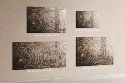 Magnetisch planbord voor de muur van bedrukt glas uitvoering boomstam