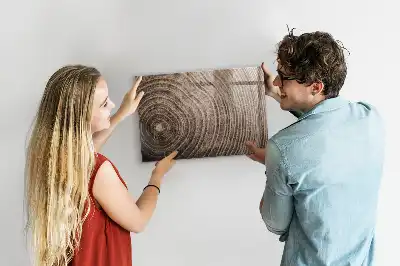 Magnetisch planbord voor de muur van bedrukt glas uitvoering boomstam