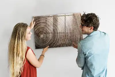 Magnetisch planbord voor de muur van bedrukt glas uitvoering boomstam