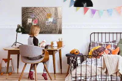 Magnetisch planbord voor de muur van bedrukt glas uitvoering boomstam
