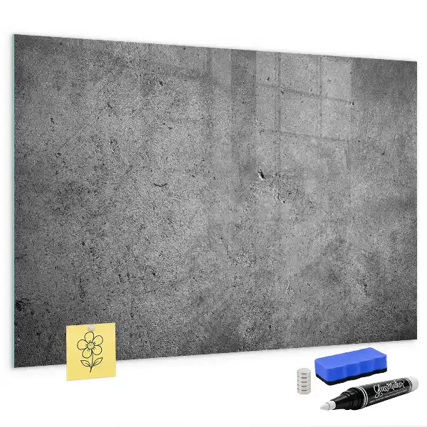 Magnetisch glazen planbord industriële stijl voor aan de muur