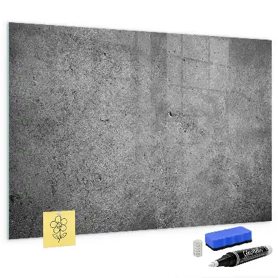 Magnetisch glazen planbord industriële stijl voor aan de muur