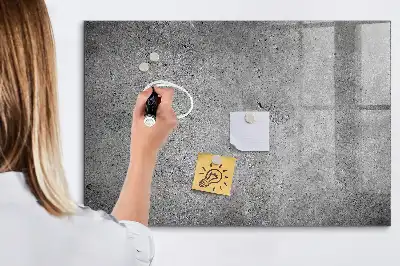 Magnetisch glazen planbord industriële stijl voor aan de muur