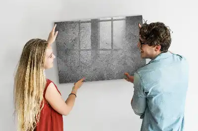 Magnetisch glazen planbord industriële stijl voor aan de muur