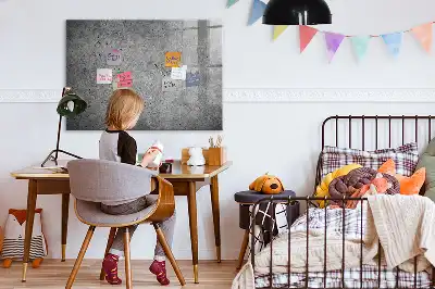 Magnetisch glazen planbord industriële stijl voor aan de muur