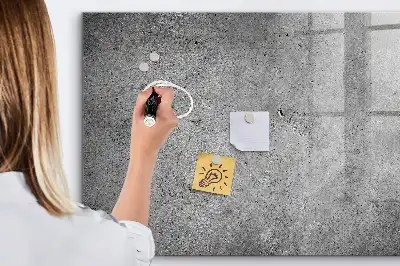 Magnetisch glazen planbord industriële stijl voor aan de muur