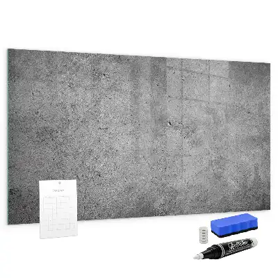Magnetisch glazen planbord industriële stijl voor aan de muur